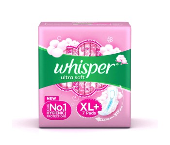 WHISPER ULTRA SOFT PINK XL+ 7 PADS